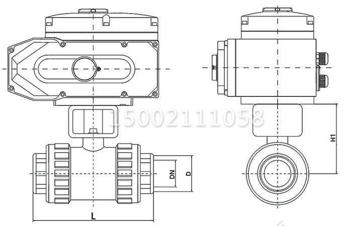 電動(dòng)UPVC塑料球閥