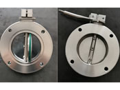 手動高真空蝶閥GI負壓零泄漏/配套法蘭墊圈